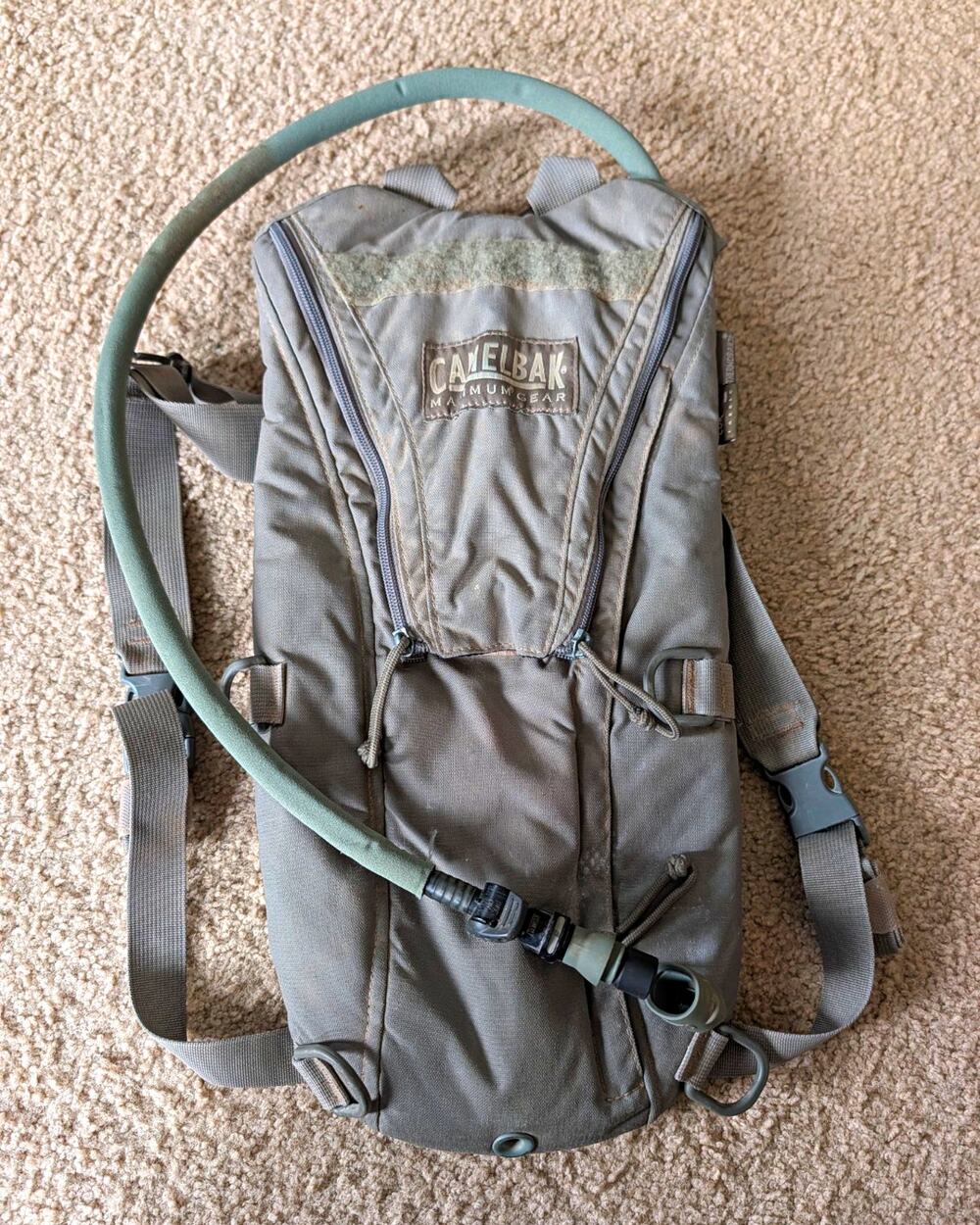 CamelBak M.U.L.E. Gray Hydration Backpack 3L Reservoir Adjustable Straps